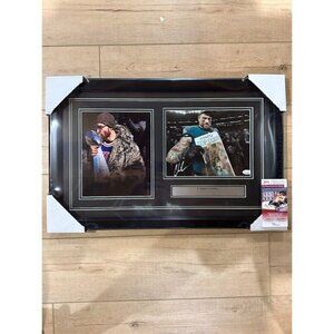 Chris Long signed autographed Philadelphia Eagles SBLII 8x10 photo Framed JSA